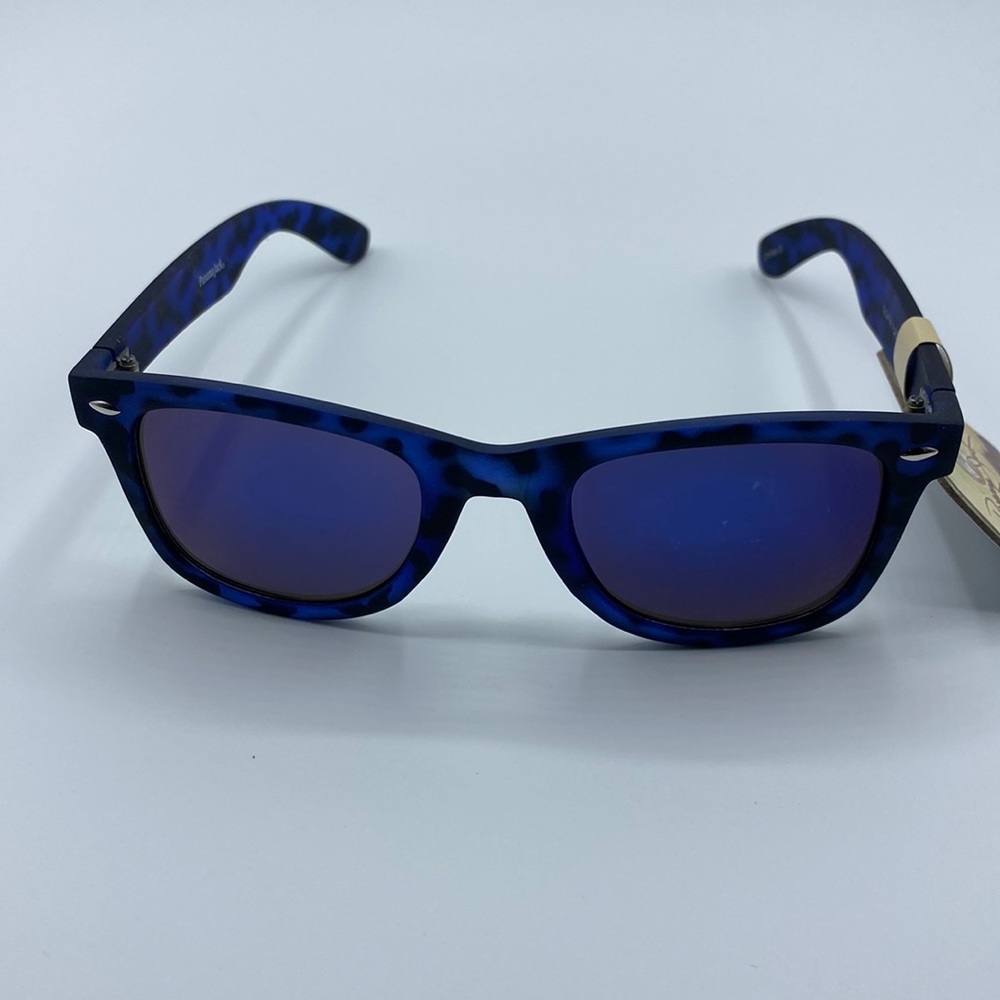 Panama Jack Blue Tortoise Wayfarer Sunglasses NWT